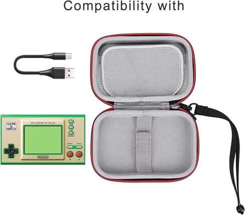 RLSOCO Carrying Case for Nintendo Game & Watch: Super Mario Bros/The Legend of Zelda (Green Zipper) in Saudi Arabia