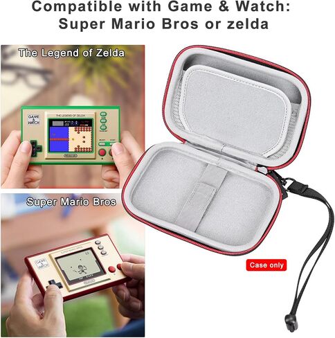 RLSOCO Carrying Case for Nintendo Game & Watch: Super Mario Bros/The Legend of Zelda (Green Zipper) in Saudi Arabia