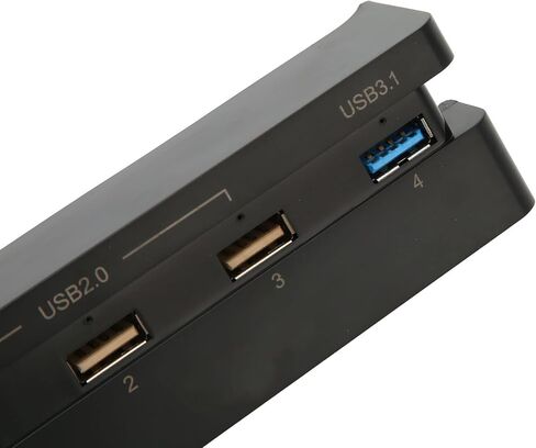 موزع بـ4 منافذ لجهاز بلاي ستيشن 4، موزع USB عالي السرعة USB 3.1 2.0 شاحن وصلة USB للتوصيل والتشغيل لوحدة تحكم الالعاب بلاي ستيشن 4 سليم in Saudi Arabia