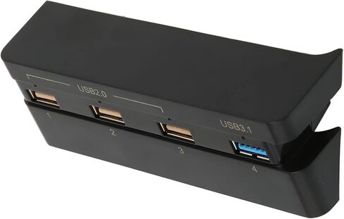 موزع بـ4 منافذ لجهاز بلاي ستيشن 4، موزع USB عالي السرعة USB 3.1 2.0 شاحن وصلة USB للتوصيل والتشغيل لوحدة تحكم الالعاب بلاي ستيشن 4 سليم in Saudi Arabia