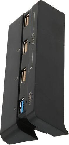 موزع بـ4 منافذ لجهاز بلاي ستيشن 4، موزع USB عالي السرعة USB 3.1 2.0 شاحن وصلة USB للتوصيل والتشغيل لوحدة تحكم الالعاب بلاي ستيشن 4 سليم in Saudi Arabia