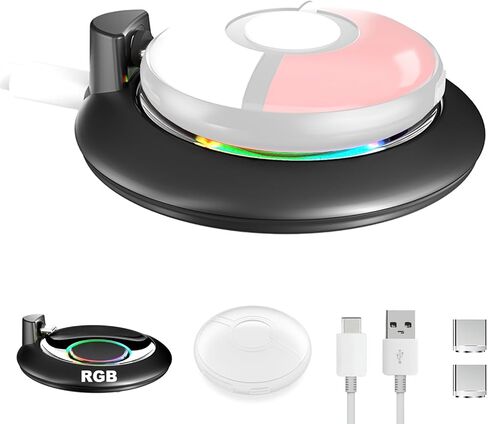 RGB Charging Dock Compatible with GO Plus+ 2023, Charging Station and Protective Case for Go Plus+ 2023, RGB Light Charging Dock with Plug-Free Adapter in Kuwait