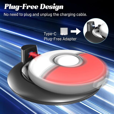 RGB Charging Dock Compatible with GO Plus+ 2023, Charging Station and Protective Case for Go Plus+ 2023, RGB Light Charging Dock with Plug-Free Adapter in Kuwait