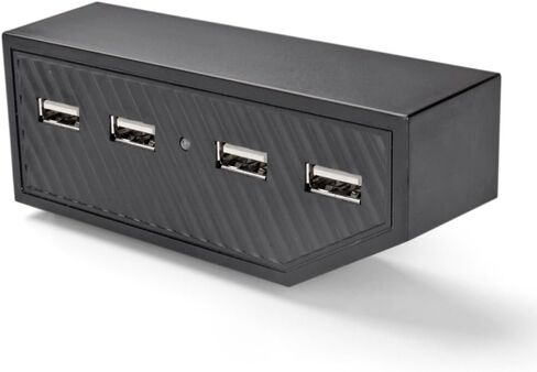 محول موزع USB لـ Xbox One من TNP (أسود) - 4 منافذ USB عالية السرعة وموسعة لوصلة الشاحن لملحقات وحدة تحكم ألعاب Xbox One [Xbox One] in Saudi Arabia