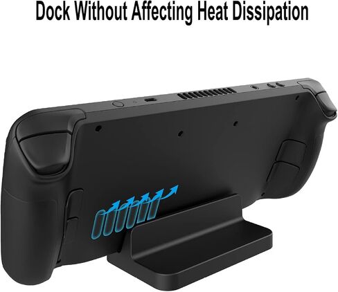lbseshui Stand Base for Valve Steam Deck, Steam Deck Dock Accessories Holder Stand with Anti-Slip Silicone Pad, Steam Deck Dock Black Charging Docking Station in Saudi Arabia