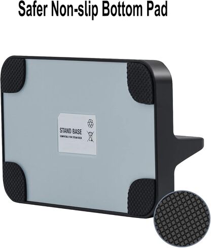 lbseshui Stand Base for Valve Steam Deck, Steam Deck Dock Accessories Holder Stand with Anti-Slip Silicone Pad, Steam Deck Dock Black Charging Docking Station in Saudi Arabia