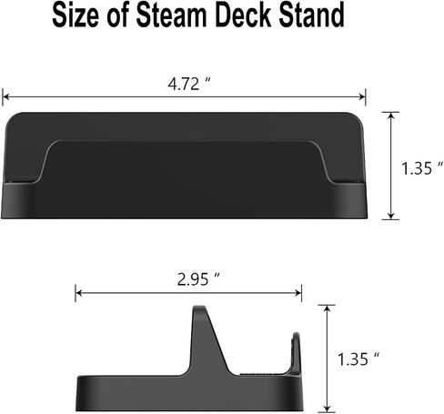 lbseshui Stand Base for Valve Steam Deck, Steam Deck Dock Accessories Holder Stand with Anti-Slip Silicone Pad, Steam Deck Dock Black Charging Docking Station in Saudi Arabia