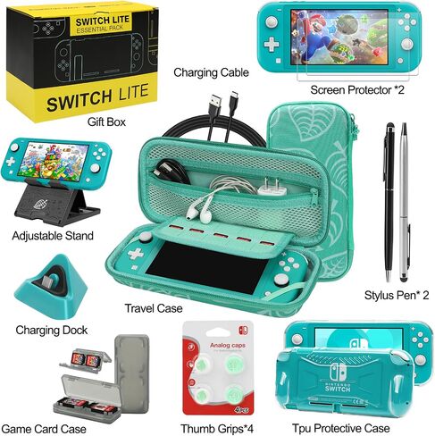 Switch Lite Case 16-in-1 Accessories Bundle for Nintendo Switch Lite (2019) in Kuwait