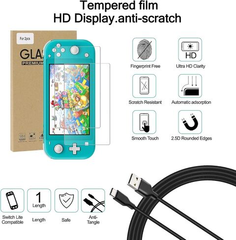 Switch Lite Case 16-in-1 Accessories Bundle for Nintendo Switch Lite (2019) in Kuwait