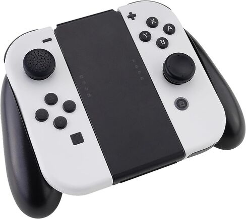 eXtremeRate 4 Pairs Black Anti-Slip Silicone Extended Length Thumb Grips Thumbstick Caps Case Cover for Nintendo Switch and Switch OLED Joy-con Controller, Joystick Cover Caps for Nintendo Switch Lite in Saudi Arabia