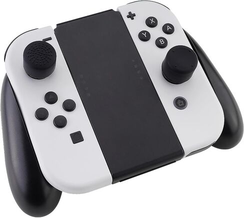 eXtremeRate 4 Pairs Black Anti-Slip Silicone Extended Length Thumb Grips Thumbstick Caps Case Cover for Nintendo Switch and Switch OLED Joy-con Controller, Joystick Cover Caps for Nintendo Switch Lite in Saudi Arabia