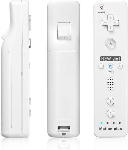 QUMOX Remote Game Control, Built-in Motion Plus Remote and Nunchuk Controller with Silicon Case for Wii and Wii U (Blue) in Kuwait