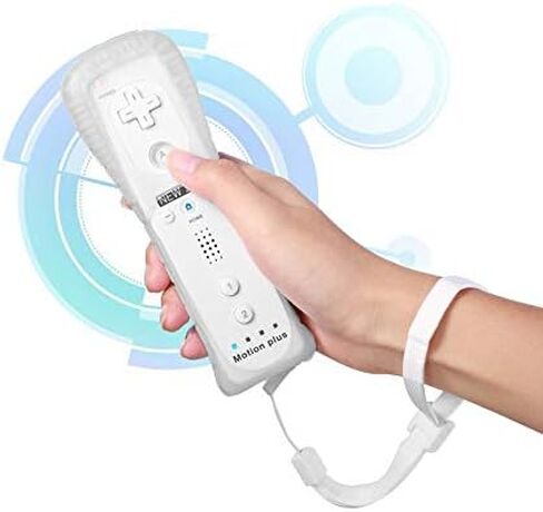 QUMOX Remote Game Control, Built-in Motion Plus Remote and Nunchuk Controller with Silicon Case for Wii and Wii U (Blue) in Kuwait