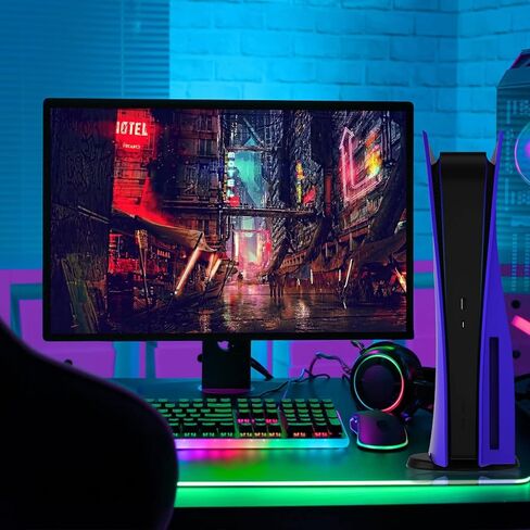 Unngeigei Plates Cover Compatible with PS5 Disc Edition, ABS Anti-Scratch Dustproof Cover Replacement Hard Shockproof Shell Plates for Playstation 5 Accessories, Side Plates for PS5 - Purple in Kuwait