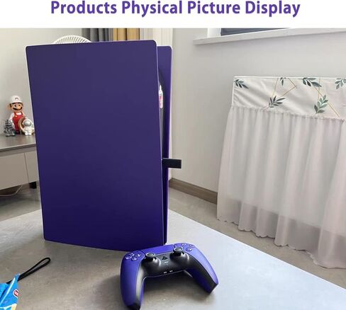 Unngeigei Plates Cover Compatible with PS5 Disc Edition, ABS Anti-Scratch Dustproof Cover Replacement Hard Shockproof Shell Plates for Playstation 5 Accessories, Side Plates for PS5 - Purple in Kuwait