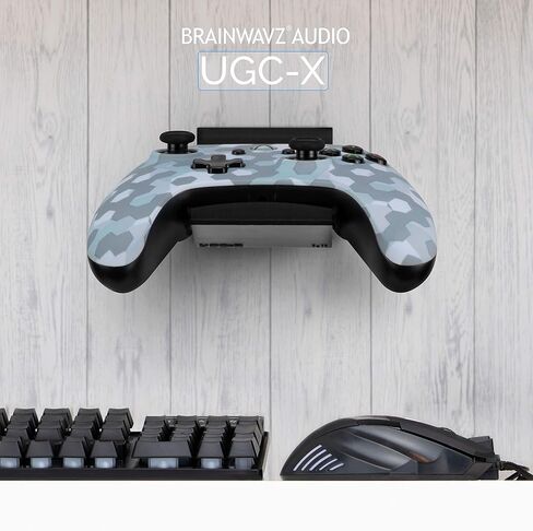[EOL] حامل حامل مثبت على الحائط لسرير وحدة التحكم في الألعاب (عبوتان) لجهاز XBOX ONE SWITCH PS4 PS5 STEAM PC NINTENDO، ملحقات لوحة الألعاب العالمية - بدون براغي، لاصق، أسود من Brainwavz (UGC-X) [EOL] in Saudi Arabia