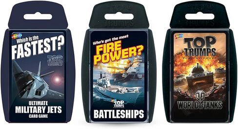 Ultimate Military Top Trumps Card Game Bundle, 9 x 10.5 x 1 inches in Saudi Arabia