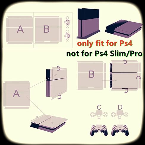 غلاف لاصق لجهاز Ps5 الرقمي، غطاء ملصق من الفينيل لكامل الجسم لوحدة التحكم ووحدة التحكم PlayStation 5 (إصدار PS5 الرقمي، Blue fire) in Kuwait