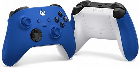 وحدة تحكم Microsoft Xbox One S اللاسلكية بتقنية Bluetooth، باللون الأزرق (متجددة) in Kuwait