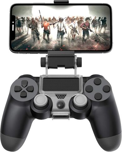 حامل موبايل لذراع تحكم بلاي ستيشن 4 من سيرج - اسود - بلاي ستيشن 4 in Kuwait