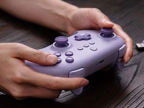 وحدة تحكم لاسلكية 8Bitdo Ultimate C 2.4g مع محول لأجهزة الكمبيوتر التي تعمل بنظام Windows وAndroid وSteam Deck وRaspberry Pi (أرجواني) in Kuwait