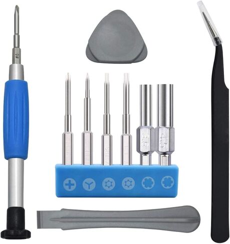 تومسين مجموعة مفكات براغي T8/T6 لوحدة تحكم Xbox One/نينتندو سويتش جوي كون/PS4/DS/DS لايت/Wii/GBA، مفك براغي ثلاثي الجناح وفيليبس مجموعة ادوات اصلاح الفتح in Kuwait