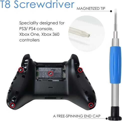 تومسين مجموعة مفكات براغي T8/T6 لوحدة تحكم Xbox One/نينتندو سويتش جوي كون/PS4/DS/DS لايت/Wii/GBA، مفك براغي ثلاثي الجناح وفيليبس مجموعة ادوات اصلاح الفتح in Kuwait