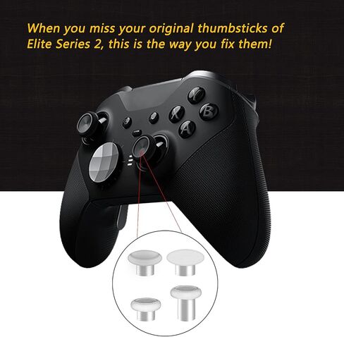 6 في 1 استبدال أعواد الإبهام المعدنية لوحدات تحكم Elite Series 2 لأجهزة Xbox One (موديل 1797) - مجموعة أعواد الإبهام لسلسلة Elite 2 Core (أحمر) in Saudi Arabia