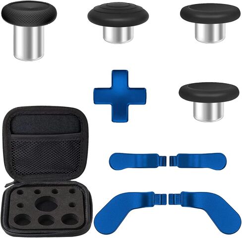 مجاديف وحدة التحكم Elite، أعواد إبهام معدنية بديلة، لوحة D قياسية لجهاز Xbox Elite Controller Series 2 Core، مجموعة ملحقات لجهاز Xbox One Elite 2 (أسود) in Kuwait