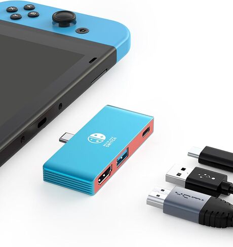 Switch Dock for Nintendo Switch OLED, Switch Docking Station for TV, USB C to HDMI Adapter for Steam Deck/MacBook/Laptop, Nintendo Switch Accessories, Switch TV Dock Set, Portable Switch Travel Dock in Kuwait