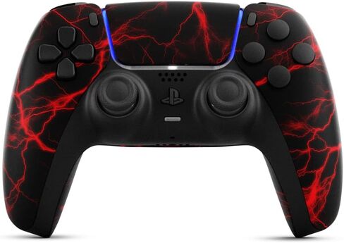 AimControllers Custom PRO Controller compatible with PS5 Console & PC | Custommade Wireless Gaming Controller with 4 Back Remappable Paddles | Gaming Accessories Electronics (Carbon Full Print) in Saudi Arabia