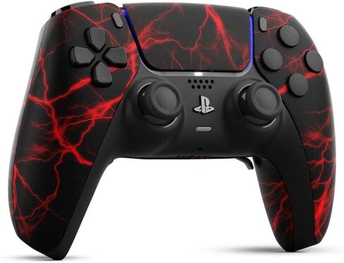 AimControllers Custom PRO Controller compatible with PS5 Console & PC | Custommade Wireless Gaming Controller with 4 Back Remappable Paddles | Gaming Accessories Electronics (Carbon Full Print) in Saudi Arabia