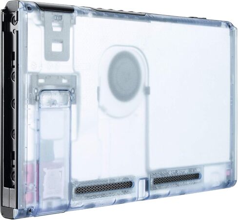 eXtremeRate Clear Atomic Purple Console Back Plate DIY Replacement Housing Shell Case for Nintendo Switch Console with Kickstand – JoyCon Shell NOT Included in Saudi Arabia