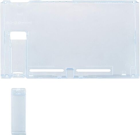 eXtremeRate Clear Atomic Purple Console Back Plate DIY Replacement Housing Shell Case for Nintendo Switch Console with Kickstand – JoyCon Shell NOT Included in Saudi Arabia