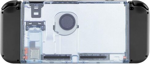 eXtremeRate Clear Atomic Purple Console Back Plate DIY Replacement Housing Shell Case for Nintendo Switch Console with Kickstand – JoyCon Shell NOT Included in Saudi Arabia