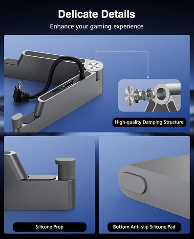 MoKo Switch Dock لجهاز نينتندو سويتش/سويتش OLED، محطة إرساء تبديل التلفزيون المحمولة مع منفذ شحن 4K HDMI/النوع C، قاعدة بديلة لقاعدة حامل التبديل الرسمية (2023 ترقية الإصدار المعدني) in Saudi Arabia