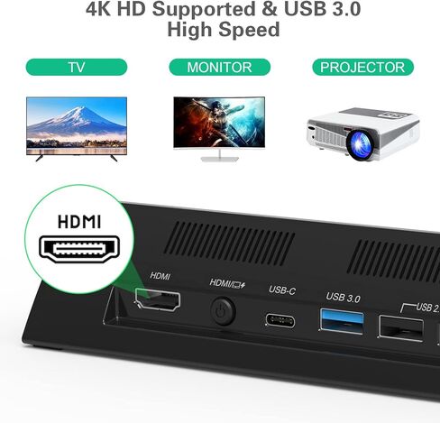 قاعدة شحن للتلفزيون من رانتوجول لجهاز سويتش، محطة شحن محمولة OLED تدعم مخرج HDMI 4K، بديل لقاعدة سويتش الرسمية، قاعدة سويتش مع HDMI و3 منافذ USB in Kuwait