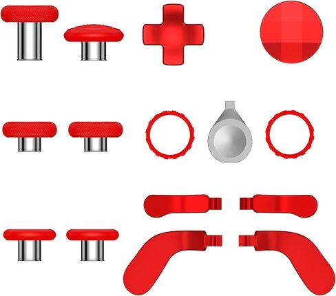 TOMSIN Thumbsticks&Paddles for Xbox Elite Series 2 Core Robot White,15 In 1 Accessories Pack with Case for Xbox Elite 2 Controller,6 Metal Thumbsticks,4 Paddles,2 D-pad,Protection Rings (Robert White) in Saudi Arabia