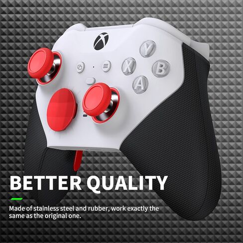 TOMSIN Thumbsticks&Paddles for Xbox Elite Series 2 Core Robot White,15 In 1 Accessories Pack with Case for Xbox Elite 2 Controller,6 Metal Thumbsticks,4 Paddles,2 D-pad,Protection Rings (Robert White) in Saudi Arabia