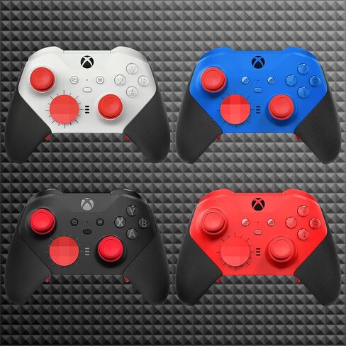 TOMSIN Thumbsticks&Paddles for Xbox Elite Series 2 Core Robot White,15 In 1 Accessories Pack with Case for Xbox Elite 2 Controller,6 Metal Thumbsticks,4 Paddles,2 D-pad,Protection Rings (Robert White) in Saudi Arabia