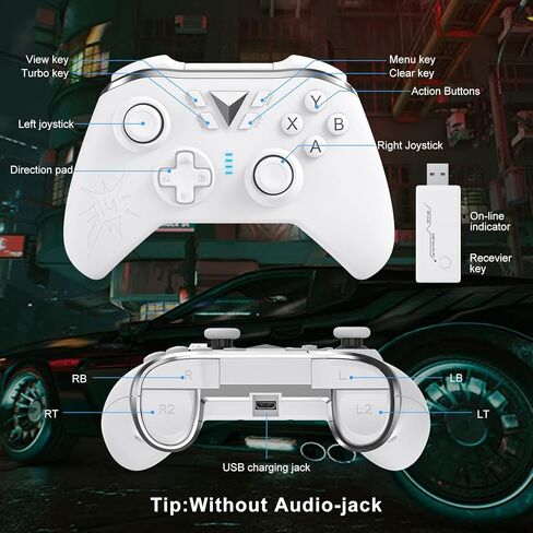 وحدة تحكم XUANMEIKE اللاسلكية متوافقة مع Xbox One، وحدة تحكم ألعاب الكمبيوتر الشخصي لـ Xbox Series X/S، Xbox One S/X/Windows 7/8/10 in Kuwait