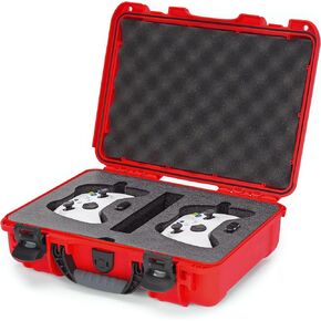 Nanuk 910 Waterproof Hard Case with Foam Insert for Xbox Controllers - Red (910-XBCTL9)