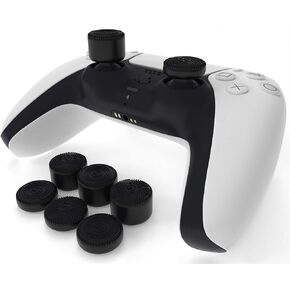 مقابض إبهام مرتفعة (8 قطع) لجهاز Playstation 5 Dualsense من Foamy Lizard - مقابض عصا تناظرية مطاطية دقيقة مقاومة للانزلاق مصنوعة من السيليكون بنسبة 100% خالية من العرق متوافقة مع أجهزة PS5 وPS4 وStadia وSwitch Pro (أزرق) in Kuwait