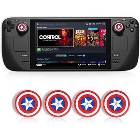 4Pcs Thumb Grips Caps for Steam Deck, Game Console Silicone Analog Stick Protection Cover, Fantastic Non-Slip Controllers Game Remote Joystick Cap Compatible with Steam Deck PS5, PS4 in Saudi Arabia