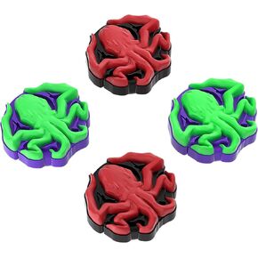 PlayVital Thumb Grip Caps for ps5/4 Controller, Silicone Analog Stick Caps Cover for Xbox Series X/S, Thumbstick Caps for Switch Pro Controller - Cthulhu The Octopus