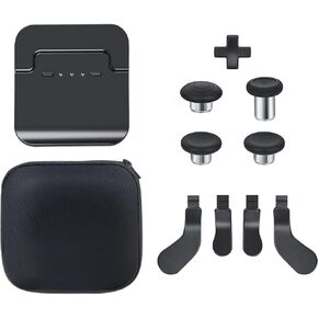 Xbox One Controller Charger, AOLION Xbox Elite Controller Series 2 Accessories, 10 in 1 Thumbsticks Replacement with 1 Xbox One Charging Station, 1 D-Pads, 4 Swap Joysticks, 4 Paddles in Kuwait