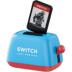 Hagibis Switch Game Case Holder Compatible with Nintendo Switch Games Cards, Portable Cute Toaster Strorage Holder Storage 2 Switch Game Cartridge (Red) in Saudi Arabia