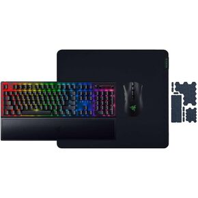 Razer Heroic Bundle V2: BlackWidow V3 Mechanical Gaming Keyboard Green Clicky Mechanical Switches + DeathAdder V2 Pro Wireless Gaming Mouse + Gigantus V2 Large Mouse Pad + Universal Grip Tapes in Saudi Arabia