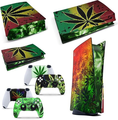 PS5 Disk Console Colour Explosion Skin Decal Vinal Sticker + 2 Controller Skins Set in Saudi Arabia