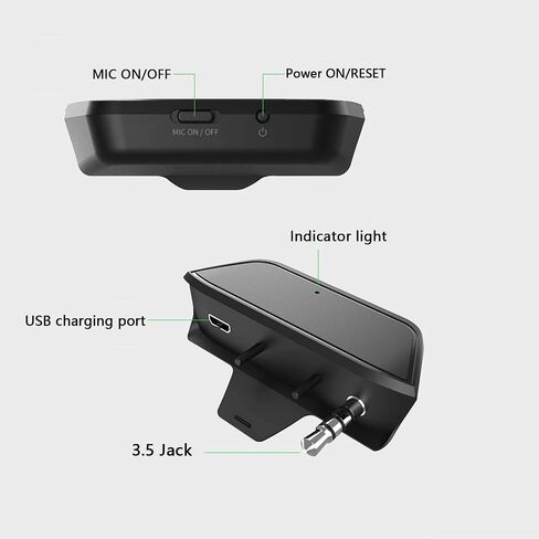 YLYXCCH Audio Adapter for Wireless Bluetooth Xbox One Stereo Headset Audio Adapter for Xbox One X/S Compatible with Wireless Headset Speakers Audio Mic Headphone Converter Sound Enhancer in Saudi Arabia